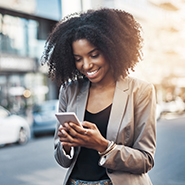 woman using a cellphone
