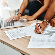 person filling out paperwork